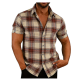 Loose Casual Men's Linen Shirt - Chest Pocket