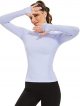 Workout Shirts for Women Long Sleeve, Workout Tops for Women, Quick Dry Gym Athletic Tops,Seamless Yoga Shirts