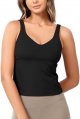 Cloud Feeling Tank Bra for Women U Back Wirefree Longline Sports Bra Yoga Crop Top