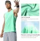 Men's Workout Tank Top Dry Fit UPF 50 Sleeveless Muscle Tee Shirts for Swim, Running, Hiking, Beach