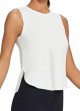 Workout Tank Tops for Women Sleeveless Athletic Tops Flowy Soft Loose Fit Hip Length Running Shirts Gym Quick Dry