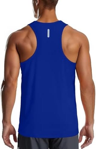 Athletic Tank Tops for Men Y-Back Quick Dry Runnning Workout Gym Muscle Tanks Lightweight