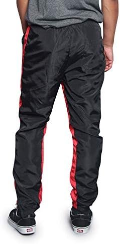 Men's Striped Athletic Running Windbreaker Track Pants